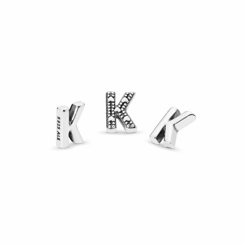 Pandora Letter K Petite Locket Charm Ireland - Sterling Silver - 459326LKZ